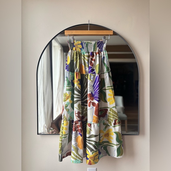 SUNDAYUP | floral tiered maxi dress | size medium - Picture 5 of 5